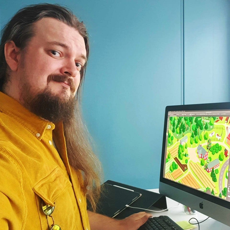 Oululainen Juho Paaso-Rantala on Tekniikkaseikkailu-kirjasarjan kuvittaja ja taittaja.